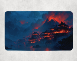 TCG Playmat | Japanese Temple Themed TCG Playmat | MTG Playmat | Flesh & Blood - Image 2