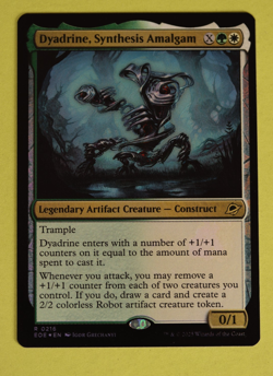 Dyadrine, Synthesis Amalgam 0216 MTG Edge of Eternities Foil Rare NM NP - Image 1