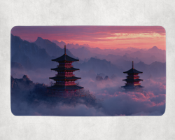 TCG Playmat | Japanese Temple Themed TCG Playmat | MTG Playmat | Flesh & Blood - Image 2