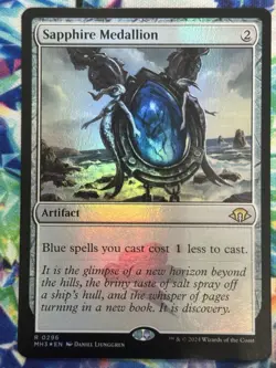 Sapphire Medallion - 296 Foil MTG MH3 Pack Fresh - Image 1