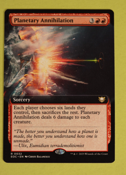 Planetary Annihilation 0032 MTG Edge of Eternities Borderless Rare NM NP - Image 1
