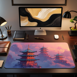 TCG Playmat | Japanese Temple Themed TCG Playmat | MTG Playmat | Flesh & Blood - Image 1