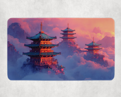 TCG Playmat | Japanese Temple Themed TCG Playmat | MTG Playmat | Flesh & Blood - Image 2