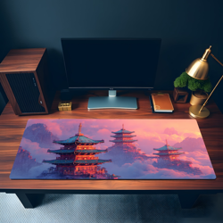 TCG Playmat | Japanese Temple Themed TCG Playmat | MTG Playmat | Flesh & Blood - Image 3