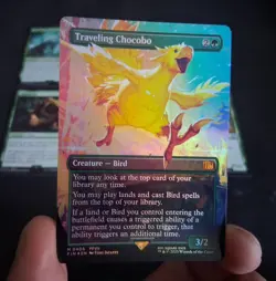 MTG Final Fantasy - Traveling Chocobo - Borderless Foil - Lot - Image 1