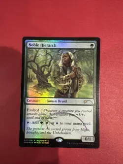 Noble Hierarch Mtg FOIL Promo RPTQ Pro Tour Lp Light Play - Image 1