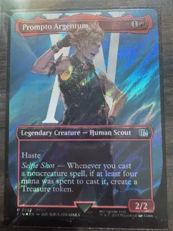 Prompto Argentum(Borderless) (Surge Foil) Magic MTG Final Fantasy 0532 - Image 1