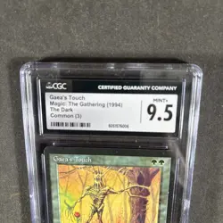 GAEA'S TOUCH CGC GRADED 9.5+ MINT MAGIC THE GATHERING MTG 1994 VINTAGE - Image 2