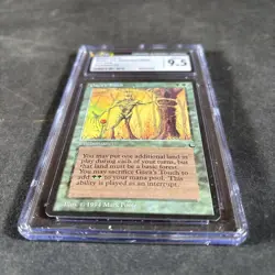 GAEA'S TOUCH CGC GRADED 9.5+ MINT MAGIC THE GATHERING MTG 1994 VINTAGE - Image 3
