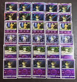 30 Lot Pokemon TCG Chinese with 5 different Mimiku Holo ＃1 SE58 - Image 1