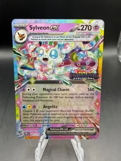 TCG POKEMON SYLVEON 041/131 EX HOLO PRISMATIC EVOLUTIONS STAMP - Image 1