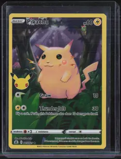 2021 Pokemon Celebrations Full Art #005 Pikachu - Image 1