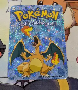 Charizard #006 - Vintage Vending Machine Prism Sticker 2000 - Pokemon Card - Image 2