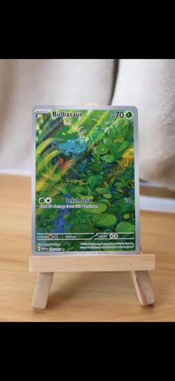 The Pokemon Company Bulbasaur Illustration Rare Holo 70 HP SV151 166/165 - Image 1