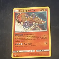Pokemon TCG Shining Ho-Oh SM70 Black Star Promo 2017 Shiny - Image 1