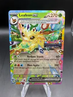 TCG POKEMON LEFEON EX HOLO PRISMATIC EVOLUTIONS STAMP 006/131 - Image 1