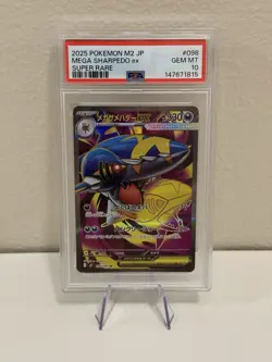 Pokemon Mega Sharpedo ex 098/080 Inferno X Japanese Special Art Rare PSA 10 - Image 1
