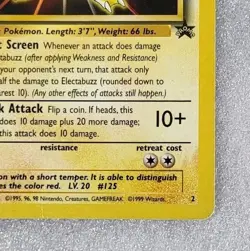 Electabuzz 2 MP WoTC Black Star Promo Kids WB Stamp Fist Movie Pokemon TCG - Image 5