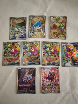 Pokemon tcg lot gem full art.Sprigatito. Quaxly. Fuecoco. Morpeko. Fidough JM64 - Image 1