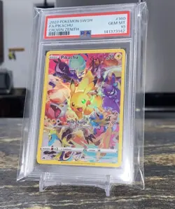 Pokemon Crown Zenith Pikachu Secret Rare Full Art Holo 160/159 PSA 10 - Image 2