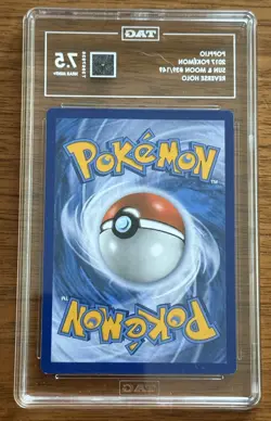 Pokemon - Popplio 39/149 - TCG Sun & Moon Base Set - Reverse Holo TAG 7.5 Graded - Image 4