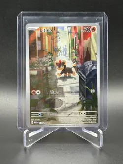 Pokemon TCG Litleo 139/132 Me01: Mega Evolution Illustration Rare *Near Mint* - Image 1