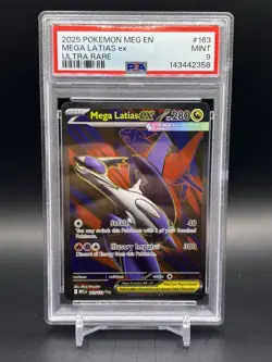 2025 POKEMON MEG EN-MEGA EVOLUTION ULTRA RARE #163 MEGA LATIAS EX PSA 9 - Image 1