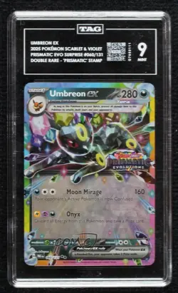 Umbreon ex (Surprise Box Promo) Pokemon Prismatic Evolutions PRE TAG 9 MINT - Image 1