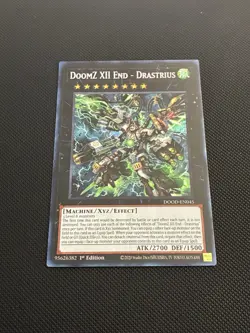 Yugioh! | DoomZ XII End - Drastrius DOOD-EN045 Secret Rare 1st Edition Mint NM - Image 1
