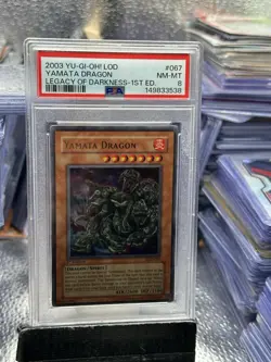 2003 YU-GI-OH! LOD-LEGACY OF DARKNESS YAMATA DRAGON #067 PSA 8 - Image 2