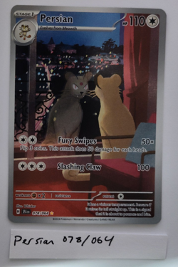 Pokemon TCG Persian 078/064 SV Shrouded Fable Illustration Rare IR Near Mint NM - Image 3