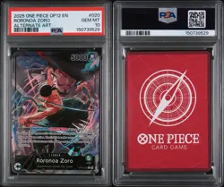2025 One Piece OP-12 Roronoa Zoro #20 Alt Art GEM MT 10 - Image 2