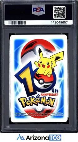 Pokemon 2006 Onix/Steelix Blue 4 Of Spades 10th Anniversary Playing Cards PSA 10 - Image 2