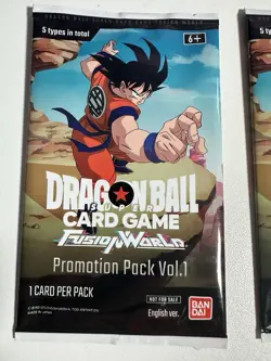 SDCC 2024 Dragon Ball Super Card Game Fusion World Promo Pack Vol. 1 Lot Of 2 - Image 2