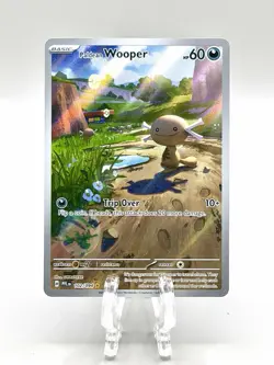 Paldean Wooper 102/094 Holo Illustration Rare Phantasmal Flames Pokemon Card - Image 1