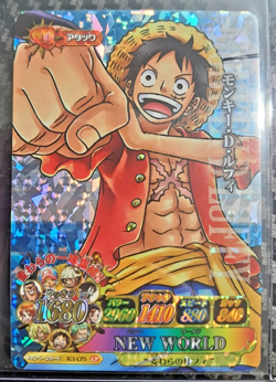 One Piece 2011 BANDAI BERRY MATCH IC LUFFY IC1 DIAMOND HOLO VINTAGE CARD PROMO - Image 1
