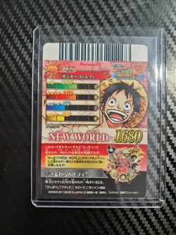 One Piece 2011 BANDAI BERRY MATCH IC LUFFY IC1 DIAMOND HOLO VINTAGE CARD PROMO - Image 2
