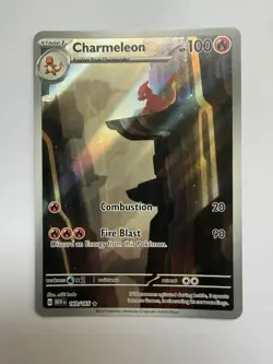 Charmeleon 169/165 Scarlet & Violet 151 Pokemon TCG Illustration Rare Card - Image 1
