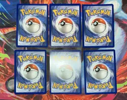 Pokemon Pikachu 051/ 162 TEF PROMO 30th Collection 6 Card Lot Cosmo Holo - Image 3