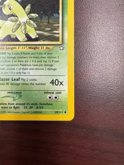 Bayleef - 29/111 - Pokemon Neo Genesis 1st Edition Card WOTC NM- - Image 5