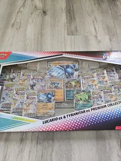 Pokemon Lucario Ex Tyranitar Ex Premium Collection Sams Club Prismatic SEALED - Image 3