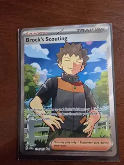Pokemon Journey Together Brock's Scouting 179/159 Ultra Rare Full Art - Image 1