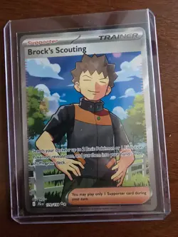 Pokemon Journey Together Brock's Scouting 179/159 Ultra Rare Full Art - Image 3