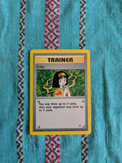 Pokemon TCG Erika Trainer Gym Heroes 100/132 Wizards of the Coast Card - Image 1