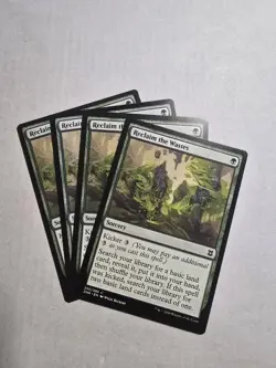RECLAIM THE WASTES X 4 N/M ZENDIKAR RISING MAGIC THE GATHERING - Image 1