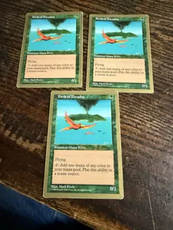 3 Birds of Paradise - Brian Selden - 1998 World Championship G MTG Mag - Image 1