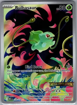 Bulbasaur - (Mega Evolution Stamped) 133/132 - Pokemon Card - NM - Image 1