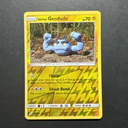 Alolan Geodude 35/181 Common Team Up Pokemon Reverse Holo Near Mint (2) - Image 1