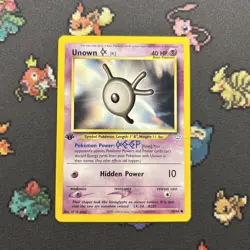 1ST EDITION Unown K 58/64 LP/EX -Vintage Pokemon Card- Neo Revelation (8q) - Image 1