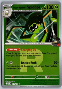 Team Rocket's Spidops (Team Rocket) 019/217 ME: Ascended Heroes Reverse Holo NM - Image 1